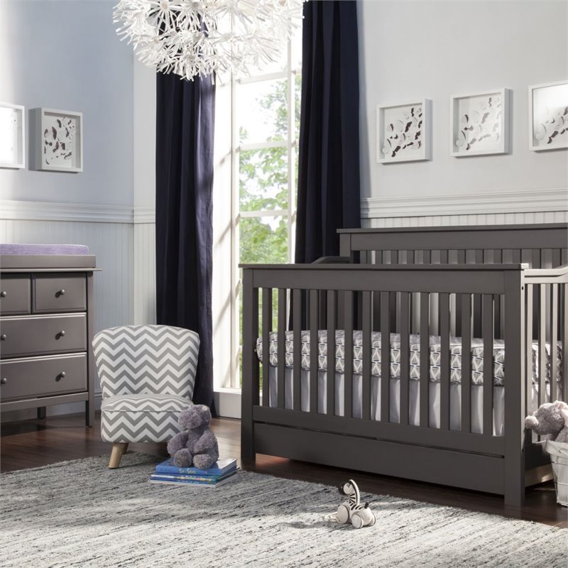 Piedmont 4 In 1 Convertible Crib With Toddler Bed Conversion Kit