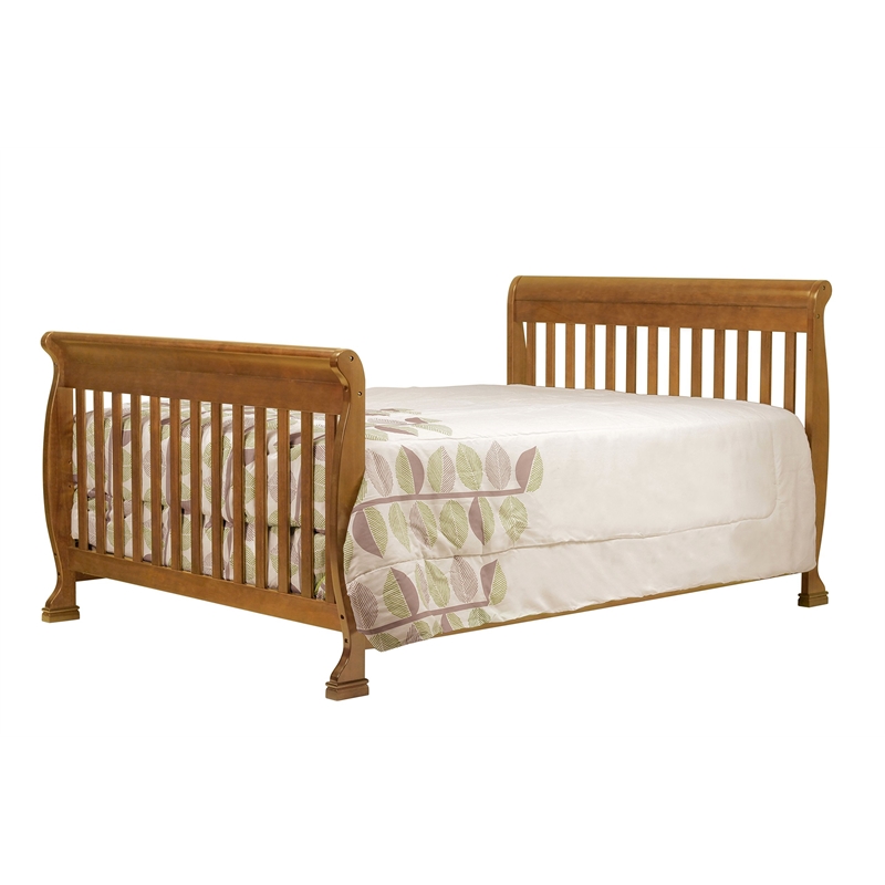DaVinci Full Twin Size Bed Conversion Kit in Chestnut