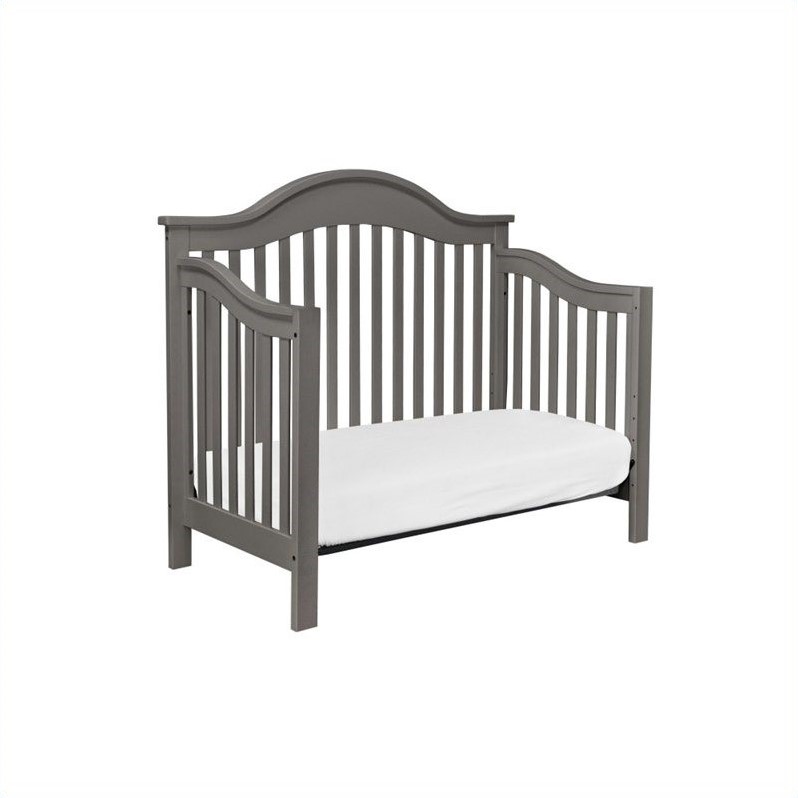 DaVinci Jayden 4in1 Convertible Crib in Slate with Crib Mattress