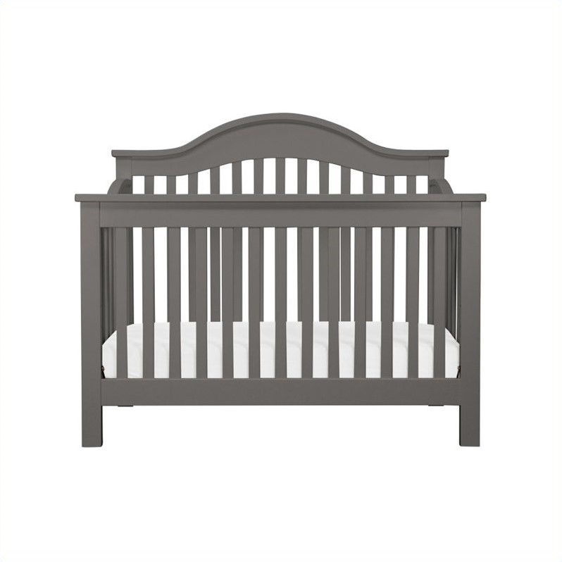DaVinci Jayden 4in1 Convertible Crib in Slate with Crib Mattress