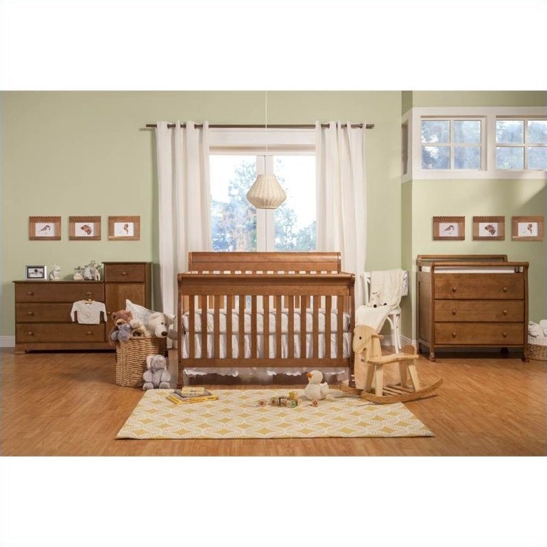 DaVinci Kalani 4in1 Convertible Baby Crib with Toddler Rail in