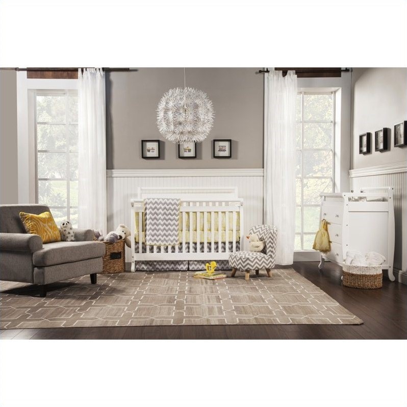 Davinci Emily 4 In 1 Convertible Crib In White With Crib Davinci Emily 4 In 1 Convertible Crib White