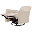 DaVinci Piper Recliner and Swivel Glider in Cream with Piping