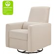 DaVinci Piper Recliner and Swivel Glider in Cream with Piping