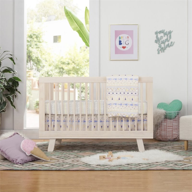 Hudson 3-in-1 Convertible Crib & Toddler Bed Conversion Kit Washed Natural