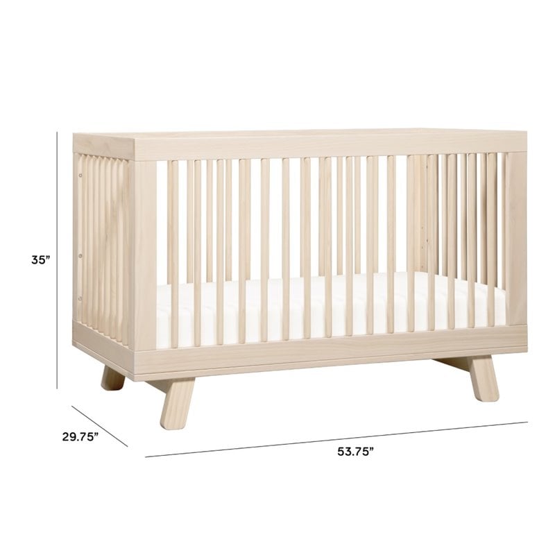 Hudson 3-in-1 Convertible Crib & Toddler Bed Conversion Kit Washed Natural