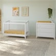 Babyletto Sprout 3 Drawer Wooden Dresser with Removable Changing Tray in White