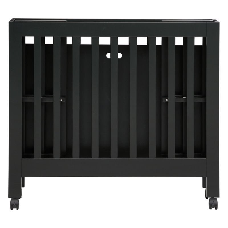 black mini crib