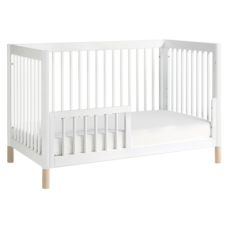 Gelato 4-in-1 Convertible Crib with Toddler Bed Conversion Kit in White