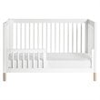 Gelato 4-in-1 Convertible Crib with Toddler Bed Conversion Kit in White