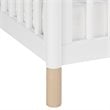 Gelato 4-in-1 Convertible Crib with Toddler Bed Conversion Kit in White