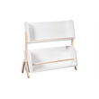 Babyletto Tally 2 Shelf Wood Bookcase in White and Washed Natural