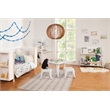 Babyletto Tally 2 Shelf Wood Bookcase in White and Washed Natural