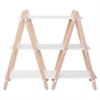 Babyletto Dottie 3 Shelf Bookcase in White and Washed Natural