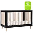 Babyletto Lolly 3-in-1 Convertible Crib with Toddler Bed Conversion Kit in Black