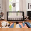 Babyletto Lolly 3-in-1 Convertible Crib with Toddler Bed Conversion Kit in Black