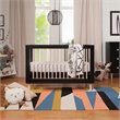 Babyletto Lolly 3-in-1 Convertible Crib with Toddler Bed Conversion Kit in Black