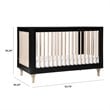 Babyletto Lolly 3-in-1 Convertible Crib with Toddler Bed Conversion Kit in Black