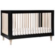 Babyletto Lolly 3-in-1 Convertible Crib with Toddler Bed Conversion Kit in Black