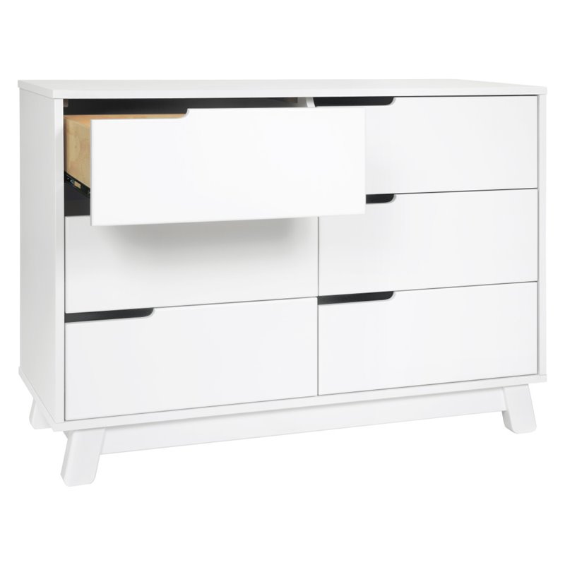 Babyletto Hudson 6 Drawer Double Dresser in White