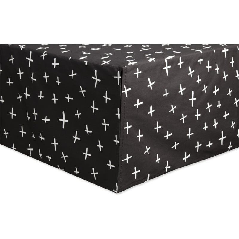 monochrome crib bedding