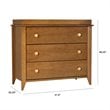 Babyletto Sprout 3 Drawer Dresser with Removable Changing Tray in Chestnut