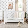 Scoot 3 in 1 Convertible Crib with Toddler Bed Conversion Kit in White