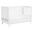 Scoot 3 in 1 Convertible Crib with Toddler Bed Conversion Kit in White