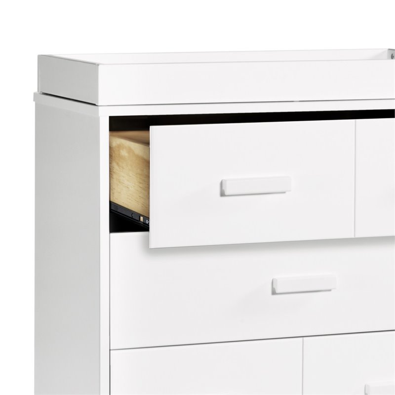 Babyletto Scoot 3 Drawer Baby Dresser With Changing Tray In White