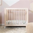 Babyletto Gelato 4 in 1 Convertible Mini Crib in Washed Natural with White Feet