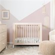 Babyletto Gelato 4 in 1 Convertible Mini Crib in Washed Natural with White Feet
