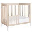 Babyletto Gelato 4 in 1 Convertible Mini Crib in Washed Natural with White Feet