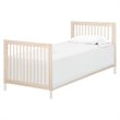 Babyletto Gelato 4 in 1 Convertible Mini Crib in Washed Natural with White Feet