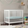 Babyletto Gelato 4 in 1 Convertible Mini Crib in White with Washed Natural Feet
