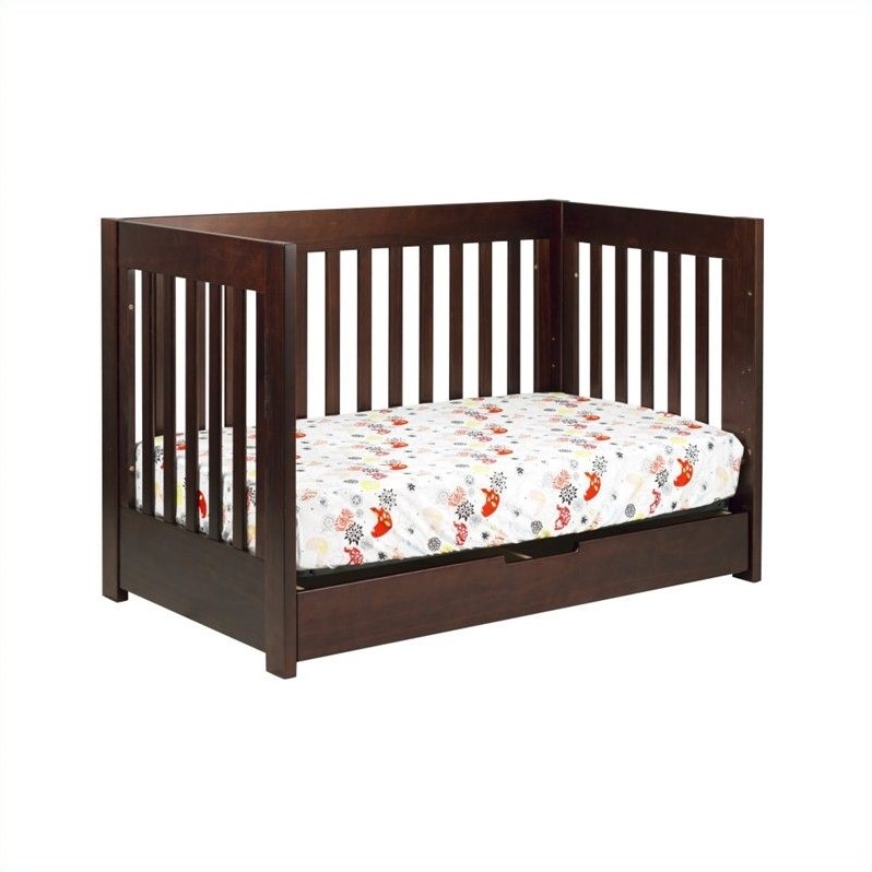 Babyletto Mercer 3 In 1 Convertible Wood Crib In Espresso Babyletto Mercer 3 In 1 Convertible Crib With Toddler Rail