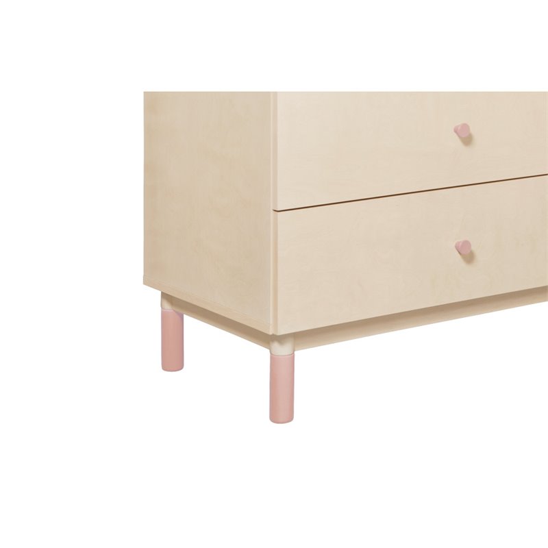 Babyletto Gelato Feet Pack For Crib And Dresser In Petal Pink