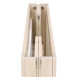 Babyletto Origami Portable Folding Mini Crib with Casters in Washed Natural