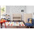 Babyletto Origami Portable Folding Mini Crib with Casters in Washed Natural