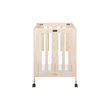 Babyletto Origami Portable Folding Mini Crib with Casters in Washed Natural