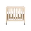 Babyletto Origami Portable Folding Mini Crib with Casters in Washed Natural