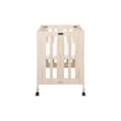 Babyletto Origami Portable Folding Mini Crib with Casters in Washed Natural