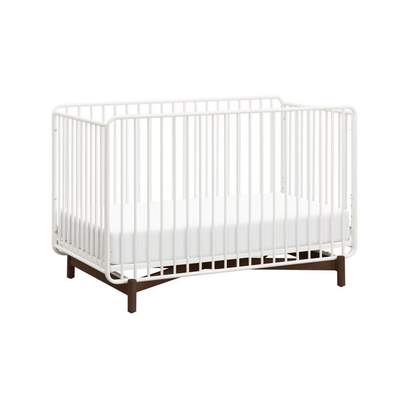 Babyletto Bixby 3 In 1 Metal Convertible Crib In Warm White