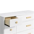 Babyletto Lolly 6 Drawer Double Dresser in White and Natural