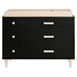 Babyletto Lolly 6 Drawer Double Dresser in Black and Natural
