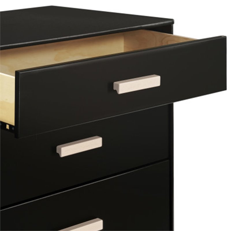Babyletto Lolly 6 Drawer Double Baby Dresser In Black And Natural