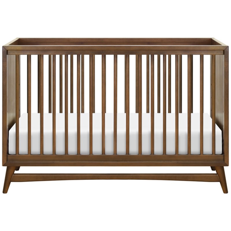 Peggy 3-in-1 Convertible Crib with Toddler Bed Conversion Kit in Natural Walnut