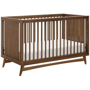 peggy 3-in-1 convertible crib with toddler bed conversion kit in natural walnut