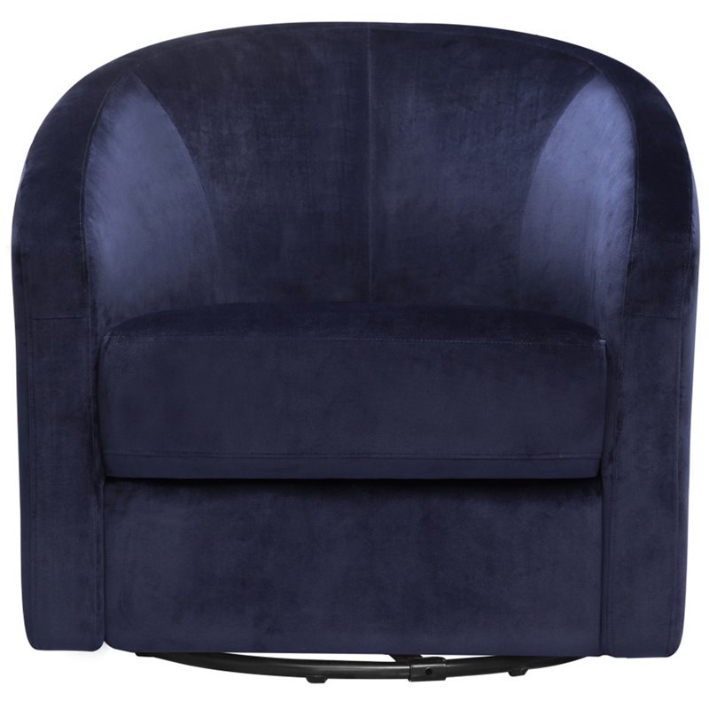 babyletto madison swivel glider navy