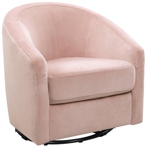 babyletto madison luxurious velvet upholstered swivel glider