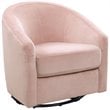 Babyletto Madison Luxurious Velvet Upholstered Swivel Glider in Blush Pink